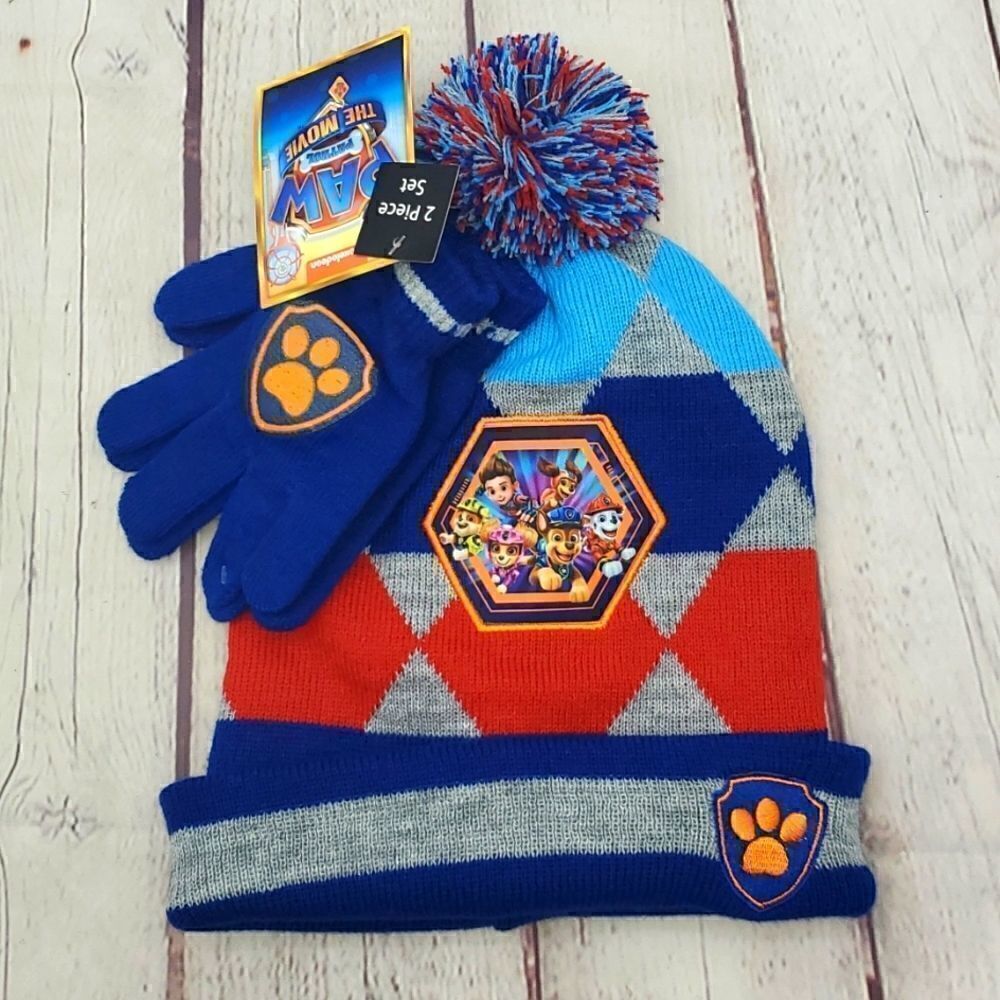 Berkshire Little Kids Paw Patrol Hat & Gloves Set